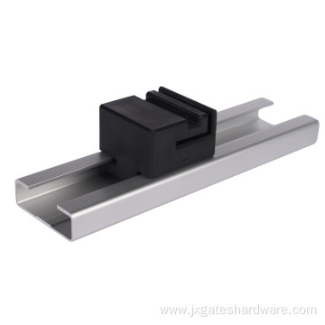 sliding gate nylon block and aluminum track